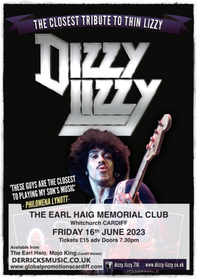 DIZZY LIZZY.Tribute to Phil Lynott & Thin Lizzy - Derrick's Music